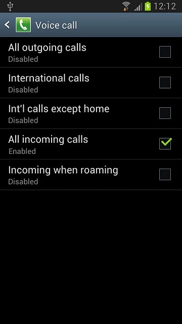 All incoming calls