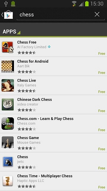 Press the required app.