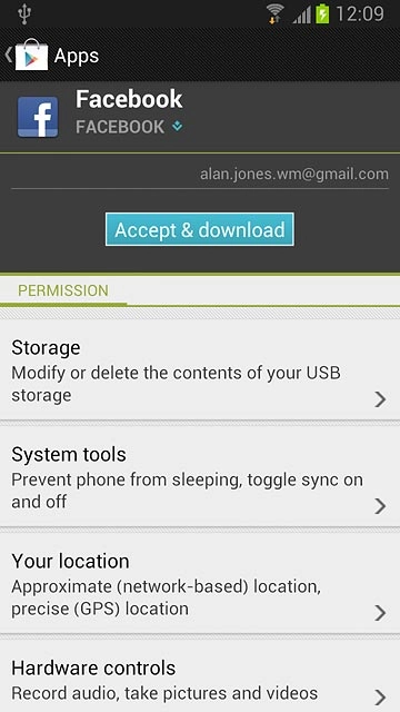 Press Accept & download.Wait while the application is downloaded and installed.