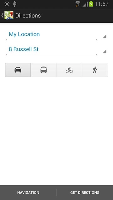 Press GET DIRECTIONS.