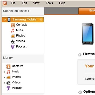 Click your phone on the list of connected devices.