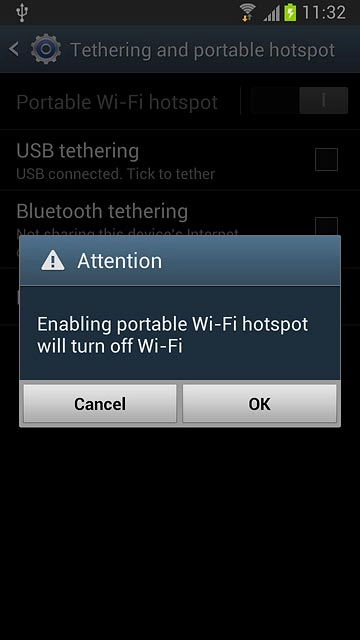 Press OK, if required.