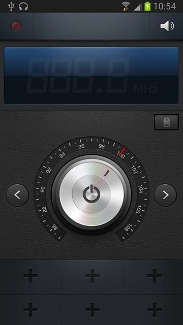 If required, press the power on icon.Follow the steps below to use the radio.