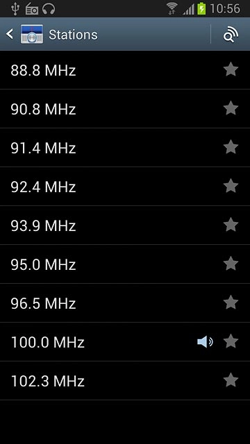 Press the required channel.