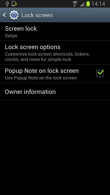 Press Screen lock.