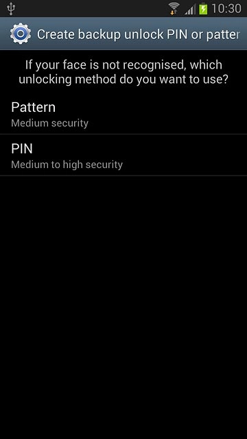 If you select Pattern: