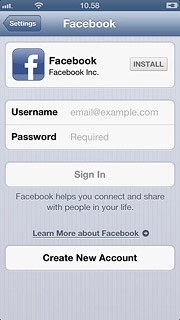 Press INSTALL.Log on to App Store if you're asked to do so.Wait a moment while the application is installed.