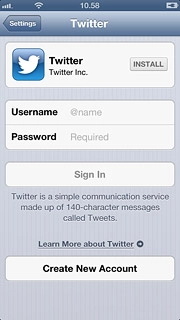 Press INSTALL.Log on to App Store if you're asked to do so.Wait a moment while the application is installed.