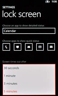 Press the required interval.