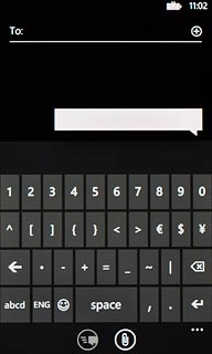 Press abcd to return to text input.