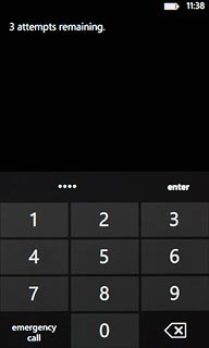 Key in your PIN and press enter.Depending on the current setting, your PIN is turned on or off.