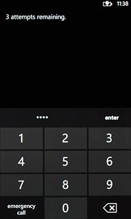 Key in a new four-digit PIN and press enter.