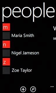 Press the required contact.