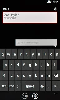 Key in the first letters of the required contact.Matching contacts are displayed.Press the required contact.