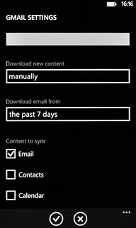 Press the confirm icon.