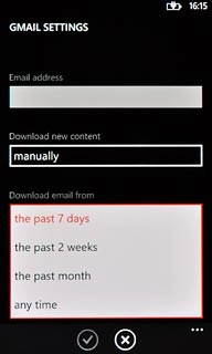 Press the required period or any time.