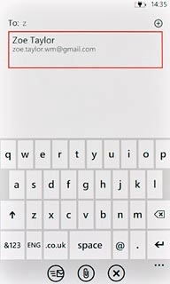 Key in the first letters of the required contact.Matching contacts are displayed.Press the required contact.Repeat the procedure to add more recipients.