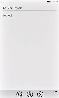 Press the text input field and write the required text.