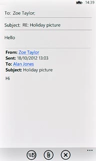 Press the send icon.
