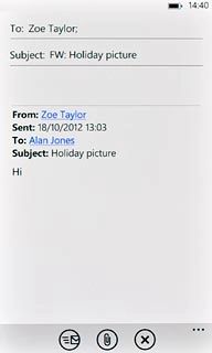 Press the send icon.
