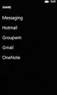 Press the required email account.An email message containing the picture or video clip is created.Key in the first letters of the required contact.Matching contacts are displayed.
