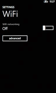 Press the indicator next to WiFi networking to turn on the function.