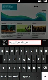 Key in http://gmail.com and press arrow right.