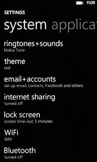 Press ringtones+sounds.