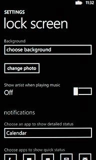 Press choose background.Go to the required folder.
