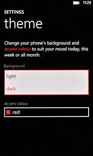 Press dark or light.