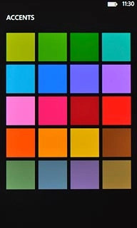 Press the required colour.