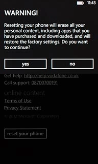 Press yes to accept.