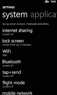 Press mobile network.