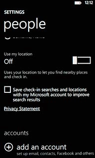 Press add an account.