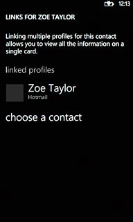 If no contacts are suggested:Press choose a contact.