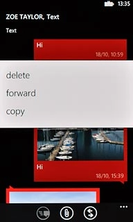 Press forward.Key in the first letters of the required contact.Matching contacts are displayed.
