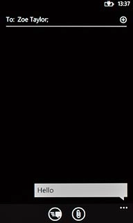 Press the attachment icon.Go to the required folder.