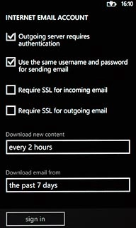 When the box next to the menu items is empty, SSL encryption is turned off.