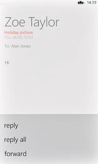 Press forward.Key in the first letters of the required contact.Matching contacts are displayed.