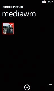 Press the confirm icon.