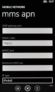 Press the field below WAP gateway port and key in 8080
