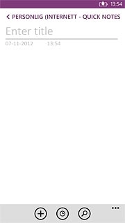 Go to the required folder.Press +.Write the text for the note.