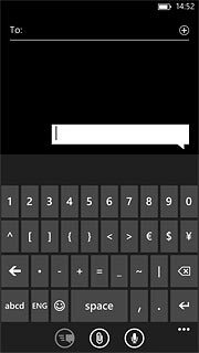 Press abcd to return to text input.