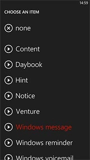 Press the playback icon next to the different message tones to hear them.