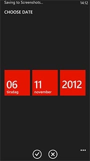 Press day, month and year and follow the instructions on the display to insert the required date.