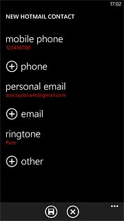 Press the save icon.