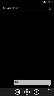 Press the send icon.