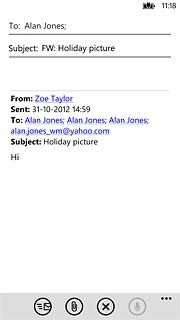 Press the send icon.