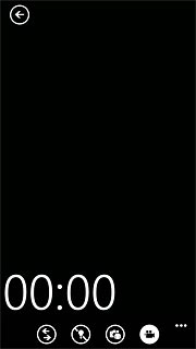 To turn on video light:Press the video light icon.