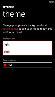 Press dark or light.